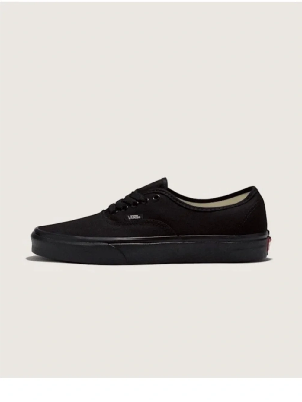 Vans Black Canvas Low Top Sneakers